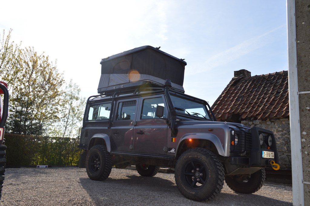 Land Rover Defender Tente de toit James baroud evasion